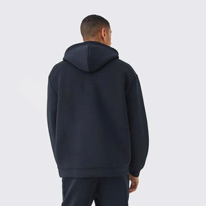 Chándal deportivo de gran tamaño 100% algodón personalizado para hombre, conjunto de Sudadera con capucha de peso pesado de alta calidad con logotipo para el invierno - Product Image 3