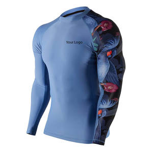 Fabricant d'usine, rashguard pour homme sur mesure, nouvelle arrivée, haute qualité, respirant, écologique, séchage rapide, manches longues - Product Image 2