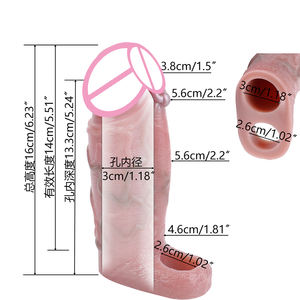 Adam için SXXY gerçekçi prezervatif yeniden horoz kol genişletici erkek yapay penis artırıcı büyütme prezervatif horoz kol seks oyuncakları adam - Product Image 6