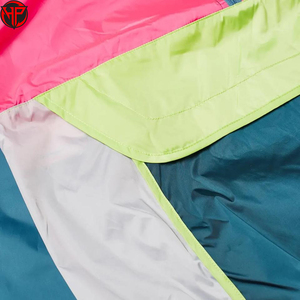 เสื้อแจ็คเก็ตกันลมผู้ชายไซส์ใหญ่ แฟชั่นใหม่ สีสันตัดกัน ปรับแต่งได้ ซิปแบบรูด กันน้ำ มีฮู้ด สำหรับกิจกรรมกลางแจ้ง - Product Image 5
