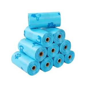 Origine du Vietnam vert clair sacs de merde de chien biodégradables personnalisés 50 rouleaux maison compostable en plastique écologique sac de déchets pour animaux de compagnie - Product Image 2