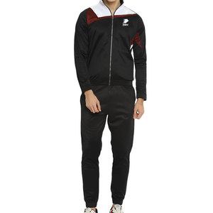 Chándales deportivos para correr de poliéster 100% para hombre, ropa de invierno ligera y cómoda con cremallera, patrón sólido - Product Image 1