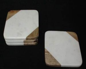 Posavasos de madera de gran demanda con posavasos en forma de corazón y posavasos de madera maciza a la venta disponibles al precio más barato - Product Image 5