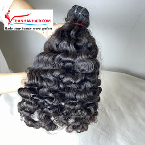 BEST QUALITY!!!! Weft <b>Top</b> Selling Big Frizzy Curl Hair Extensions 100% Vietnamese Human Hair Extension Weft Hair - Product Image 1