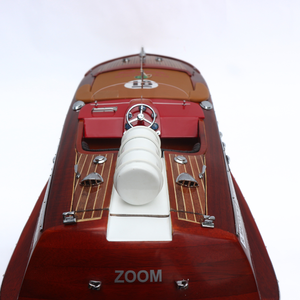 MODÈLE DE BATEAU SUPER RIVA ZOOM SPEED-MODÈLE EN BOIS BATEAU ARTISANAT POUR LA DÉCORATION DE LA MAISON FABRIQUÉ AU VIETNAM-CADEAU NOUVELLE IDÉE 2024 - Product Image 5