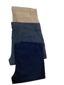 Pantalones de buena calidad para uniformes escolares, ropa interior ajustable, estilo de cintura, color caqui, venta al por mayor - Product Image 6