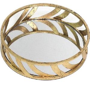 Offre Spéciale produit en métal avec verre nourriture et jus plateau de service articles de cuisine produit et stockage de maquillage plateau décoratif pour la maison - Product Image 2