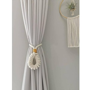 Boho Style macramé porte-rideau tissé à la main embrasse pour salon chambre fenêtre rideaux décoration de la maison - Product Image 2