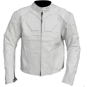 Veste de motard vintage en cuir d'agneau pour homme au look robuste avec une sensation de luxe douce - Product Image 4