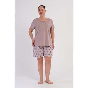 KADIN P.SUPREM BATTAL XXL O YAKA KISA KOL ETEGI OVAL SORT TAKIM - ปูดรา เปมเบ - ปูดรา เปมเบ - Product Image 2