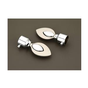 Embouts de rideau en or antique pour toute tringle à rideau de 1 pouce pour portes/fenêtres vis et bouchons muraux inclus conception conique - Product Image 3