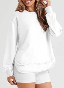 Sudadera de algodón para mujer, material suave y transpirable, perfecta para uso diario informal o ropa de gimnasio - Product Image 4