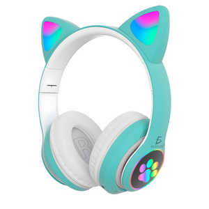 Cuffie a Forma di Gatto per Auricolari Bluetooth con LED Colorati Luminosi - Product Image 4