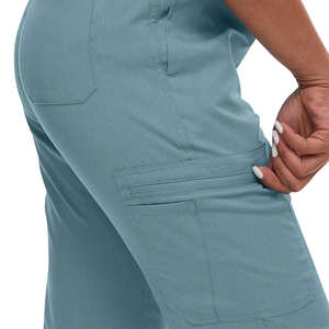 Último Diseño en Uniformes Médicos Elegantes para Mujer, Conjuntos de Uniformes de Enfermería 100% Algodón Canvas para Uso Hospitalario, Colores y Tallas Personalizables - Product Image 6