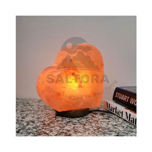 Lámpara de sal con forma de corazón superventas para decoración del hogar - Product Image 2