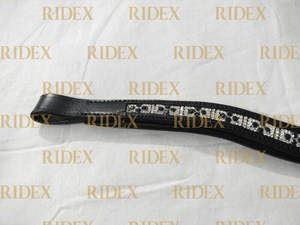 ADEEFA Premium Padded Leather Horse Brow Band Custom Crystal Beaded -Cob-Full-Exfull Customizable Color Direct India Best - Product Image 4