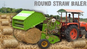 Presse à balles de foin de qualité supérieure, purement mécanique, pour tracteur, mini-presse à balles rondes, à vendre au prix de gros le moins cher - Product Image 5