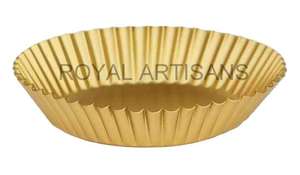 ชามสแตนเลสสีทองพร้อมขาตั้งไม้ขัดเงาแฮนด์เมดดีไซน์คลาสสิกสำหรับตกแต่งโต๊ะในบ้านเป็นมิตรกับสิ่งแวดล้อม - Product Image 4