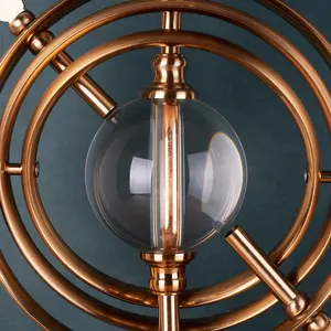 Diseño abstracto de lujo Artesanía decorativa de metal para el hogar Escultura de mesa de tamaño largo elegante y más exigente de oro para decoración del hogar - Product Image 5