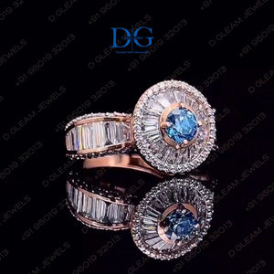 Anillo de Diamantes y Baguette de Diseño Nuevo, Joyería Étnica Fina con Certificación IGI, para Regalo de Boda, Compromiso, Aniversario o Fiesta - Product Image 5