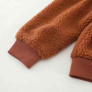 CUSTOM alta calidad Casual Streetwear otoño a prueba de viento Fleece Hoodie cremallera Warm Fleece HoodIE - Product Image 2