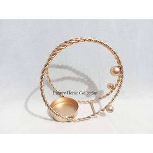 Décoration de support de bâton de bougeoir enduit de poudre de couleur noire fantaisie pour la maison et l'hôtel Designer Fancy Look support de petite taille - Product Image 3