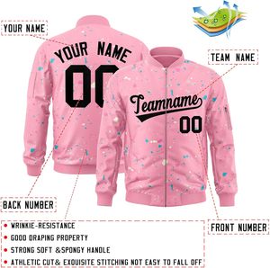 Chaqueta universitaria OEM con cremallera completa, bordado personalizado y etiquetas disponibles para escuelas y equipos - Product Image 3