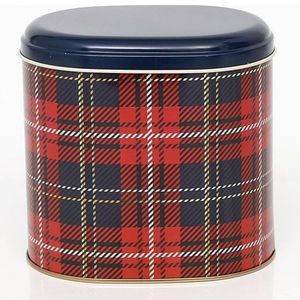 ถาดดีบุกโลหะลายสก๊อตรูปวงรี1.4L ขนาด140x120x130มม. ยี่ห้อเอกโคส - Product Image 2