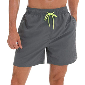 Pantalones cortos de baño de color naranja para hombre personalizados al por mayor, pantalones cortos de baño de secado rápido con forro de malla, trajes de baño OEM - Product Image 6