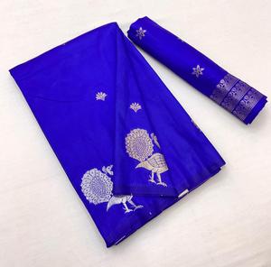 MALHAR FESTIVAL COLECCIÓN BANARASI SEDA SAREE AL POR MAYOR BAZAR EN MUMBAI - Product Image 2