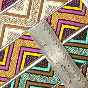 Wholesale 5CM Ethnic Style Jacquard Webbing Fashion Ribbon for Bag Strap <b>Musical</b> Instrument Strap Hat Decoration <b>Accessories</b> - Product Image 1