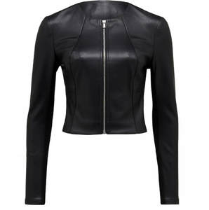 Chaqueta de celebridades de piel de oveja para mujer, chaqueta de cuero, chaqueta de cuero Vintage para mujer, chaqueta de cuero genuino - Product Image 5