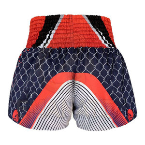 Pantalones Cortos de Boxeo Muay Thai de Satén 100% Poliéster para Hombre, Estilo Hip Hop con Decoración Desgarrada, Opción de Logotipo Personalizado - Product Image 3