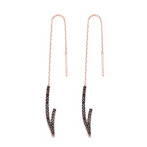 Sterling <b>Silver</b> Ear Thread <b>Earrings</b> Turkish Wholesale Sterling <b>Silver</b> <b>Chain</b> <b>Earring</b> 925 Sterling <b>Silver</b> jewellery - Product Image 1