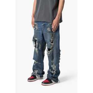 Le Denim Décimé Ultra Baggy-Bleu - Product Image 2