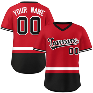 Camiseta Deportiva Personalizada de Manga Corta Roja para Hombre, Uniforme de Equipo con Nombre y Número, Talla Grande, Camiseta de Béisbol Sublimada - Product Image 1