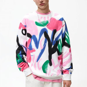 Sudadera con capucha OEM Premium para hombre personalizable 100% algodón diseño de arte callejero de gran tamaño 6XL cremallera Puff técnicas efecto de calentamiento largo - Product Image 3