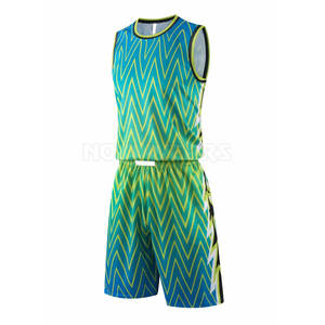 Uniforme de baloncesto ligero de estilo único Uniforme de baloncesto de impresión por sublimación de color sólido - Product Image 1