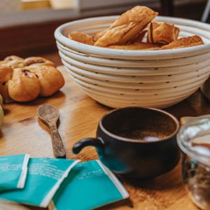 Cesta de prueba de ratán redonda de compras superior con forro para hacer pan artesanal Cesta de almacenamiento para hornear Brotform - Product Image 3