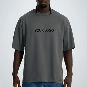 Camiseta de Verano para Hombre, Corte Cuadrado, Cuello Redondo, Precio Económico al por Mayor, Logotipo Impreso Personalizado con DTG, Transpirable, Color Sólido - Product Image 1