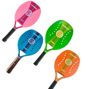 Paleta de tenis de playa de fibra de carbono Premium, diseño personalizado con bolsa, agarre ligero y duradero, marco de alta resistencia para jugadores - Product Image 4