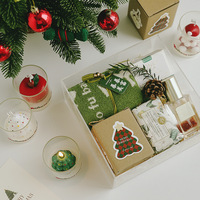 Ensemble de bougies de Noël mignonnes 2026 : Chaussette, Gant, Flocon de neige, Pain d'épices pour une ambiance douillette à la maison, cadeau de table de fêtes, décoration de nuit hivernale enneigée