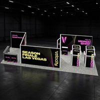 Stands de Salon Professionnel Ges, Foires et Expositions Internationales, Boîte à Lumière LED Double Face avec Bordure en Silicone