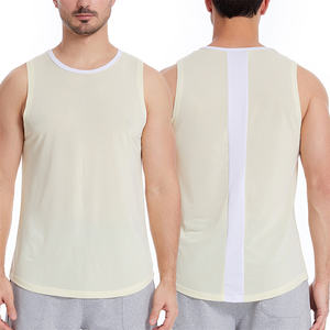 Débardeur de sport en polyester personnalisé pour hommes Débardeur d'été à séchage rapide avec muscle respirant sans manches Musculation Course à pied - Product Image 1