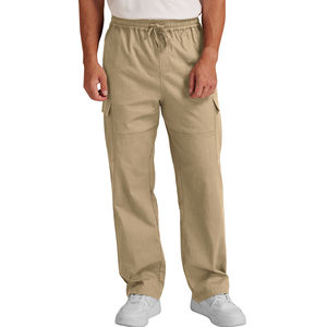 กางเกงวอร์มขาตรงขากว้างของผู้ชายกางเกงวอร์มขากว้างกางเกงวิ่งจ๊อกกิ้ง - Product Image 4