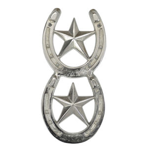 แผ่นป้ายติดผนังรูปเกือกม้า 3 ชิ้น สำหรับตกแต่ง งานฝีมือ สไตล์ขี่ม้า แผ่นป้ายหรูหรา ของตกแต่งผนัง ของตกแต่งบ้านสไตล์โมเดิร์น ของตกแต่งภายใน - Product Image 4