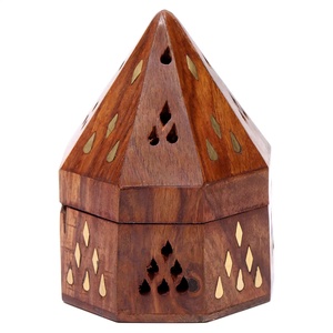 Brûleur d'encens en laiton hautement poli, écologique, durable, fait main, décoration d'intérieur, porte-parfum, dernier design, artisanat Uzair - Product Image 4