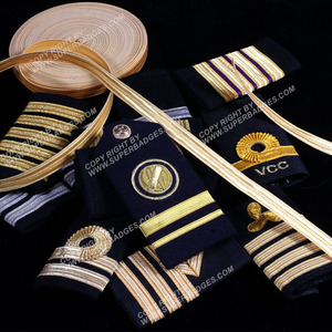Epaulets Traditional Shoulder Boards for Aviators Factory <b>Uniform</b> Epaulets Pilot Shoulder Boards Rank Accessories - Product Image 3