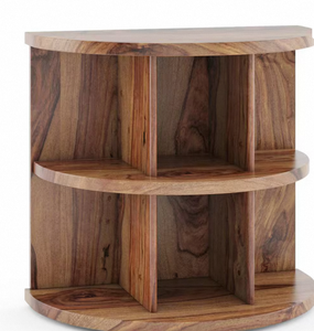 Taburete Otomano de Madera Maciza con Acabado en Teca, Mueble de Almacenamiento Moderno y Ecológico con Tapicería de Tela para Sala de Estar, Dormitorio o Entrada - Product Image 2