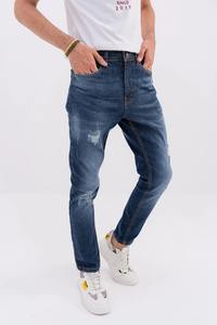 Jeans en denim pour hommes avec logo personnalisé OEM ODM vente en gros pantalons en denim de coton nouveauté bas à la mode - Product Image 3